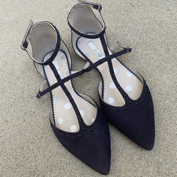 Boden Shoes - BODEN Bonnie Studded Suede Flats size 40